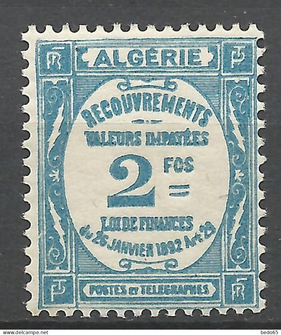 ALGERIE TAXE N° 20 NEUF* TRACE DE CHARNIERE   / Hinge / MH - Timbres-taxe