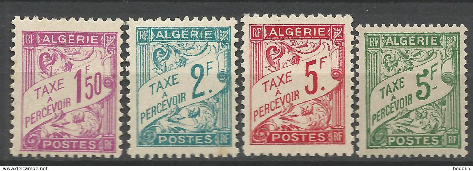 ALGERIE TAXE N° 29 à 32 NEUF**  SANS CHARNIERE  / Hingeless / MNH - Timbres-taxe