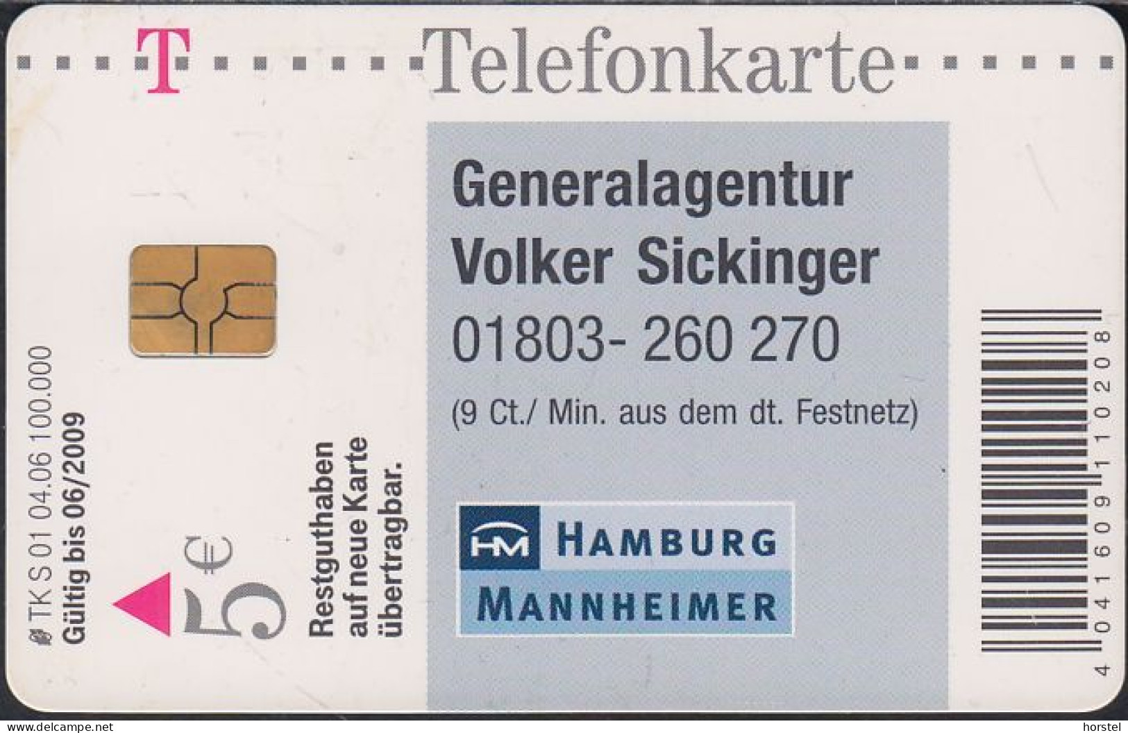 GERMANY S01/2006 Hamburg- Mannheimer - Mann Am Meer - S-Series : Tills With Third Part Ads