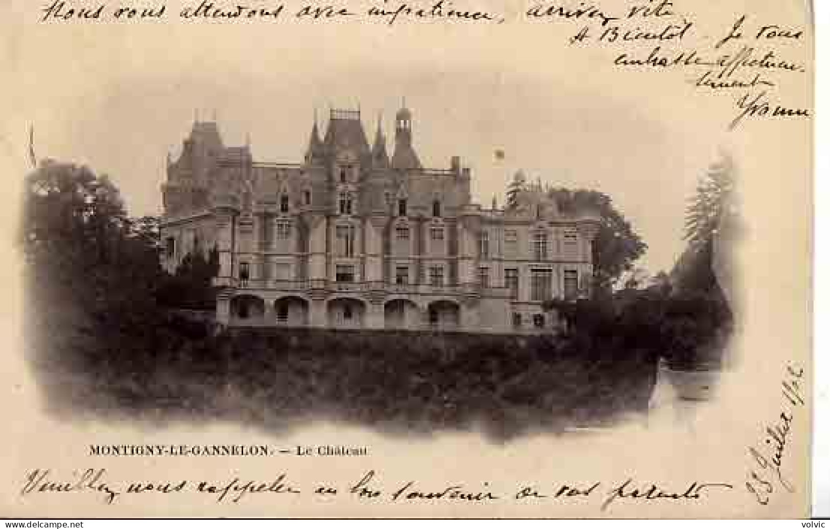 28 - MONTIGNY-LE-GANNELON - Le Château - Montigny-le-Gannelon