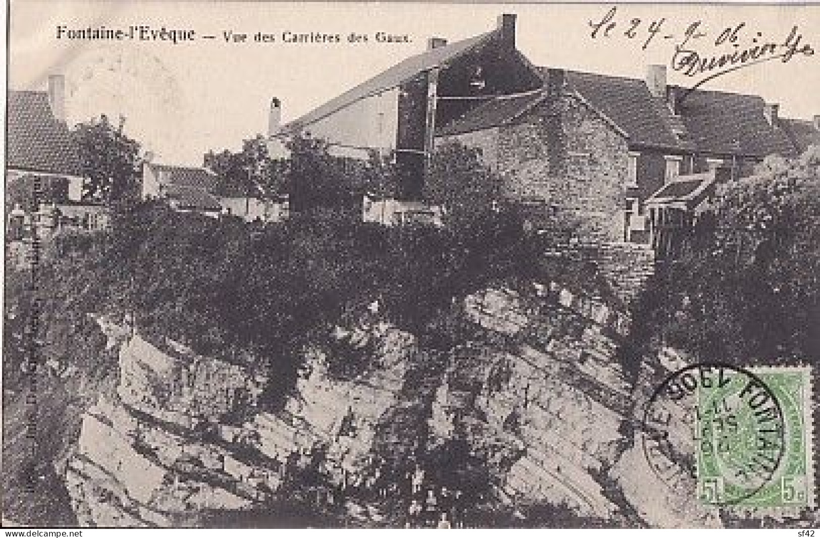 FONTAINE L EVEQUE                  VUE DES CARRIERES DES GAUX - Fontaine-l'Evêque