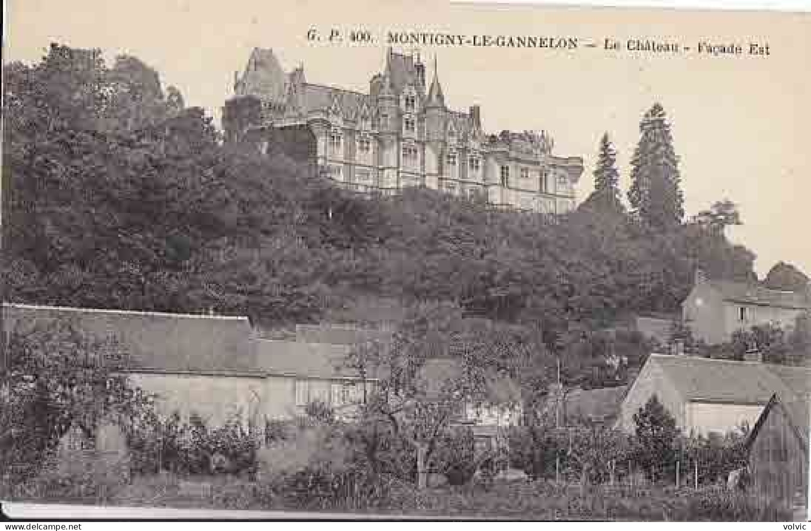 28 - MONTIGNY-LE-GANNELON - Le Château - Façade Est - Montigny-le-Gannelon