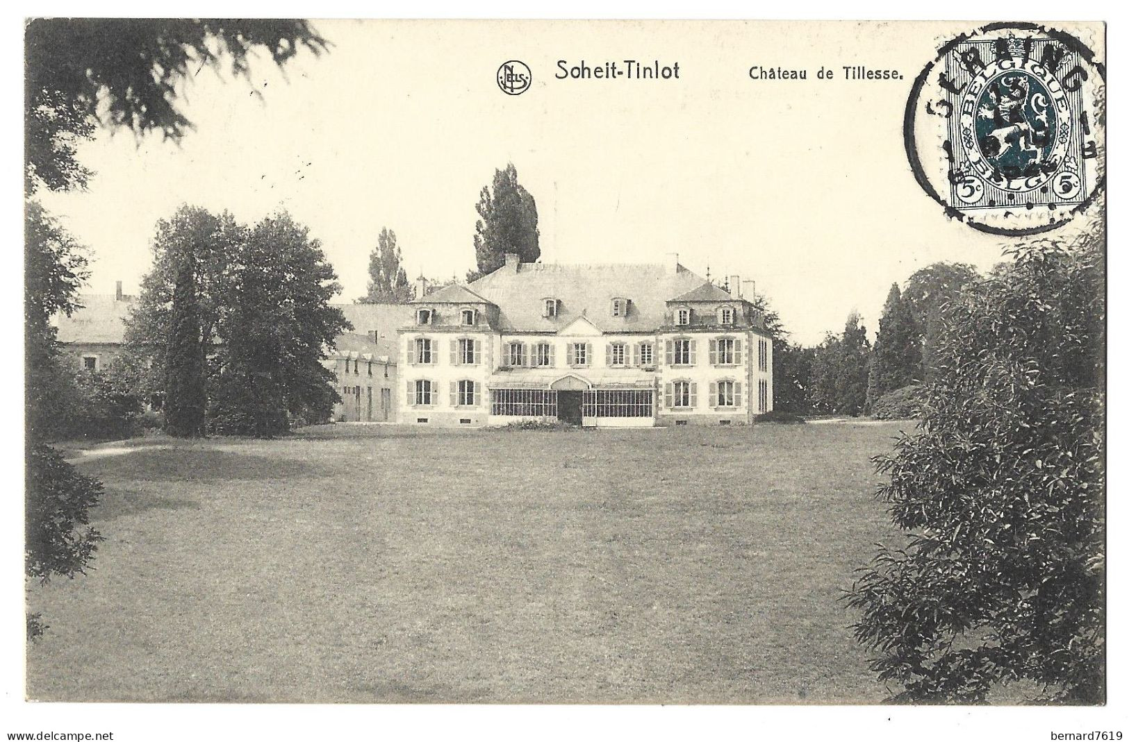 Belgique  -  Soheit  Tinlot -  Chateau  De Tillesse -   Signee  Proprietaire Mlle  Minette  De  Tillesse - Thimister-Clermont