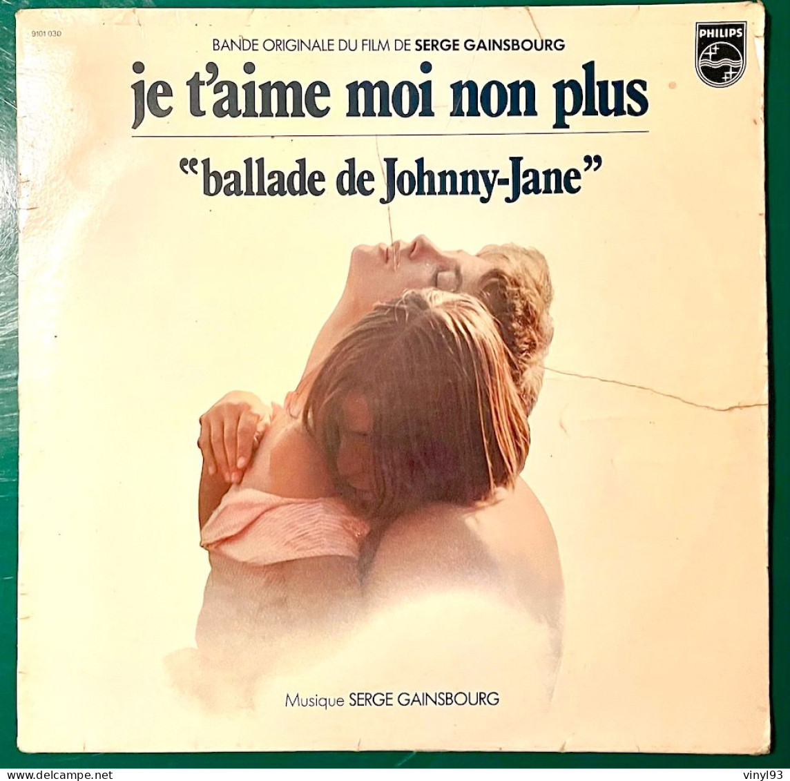 1976 - LP  33T - B.O Du Film "Je T'aime Moi Non Plus" De Serge Gainsbourg - Philips 9101 030 - Filmmusik