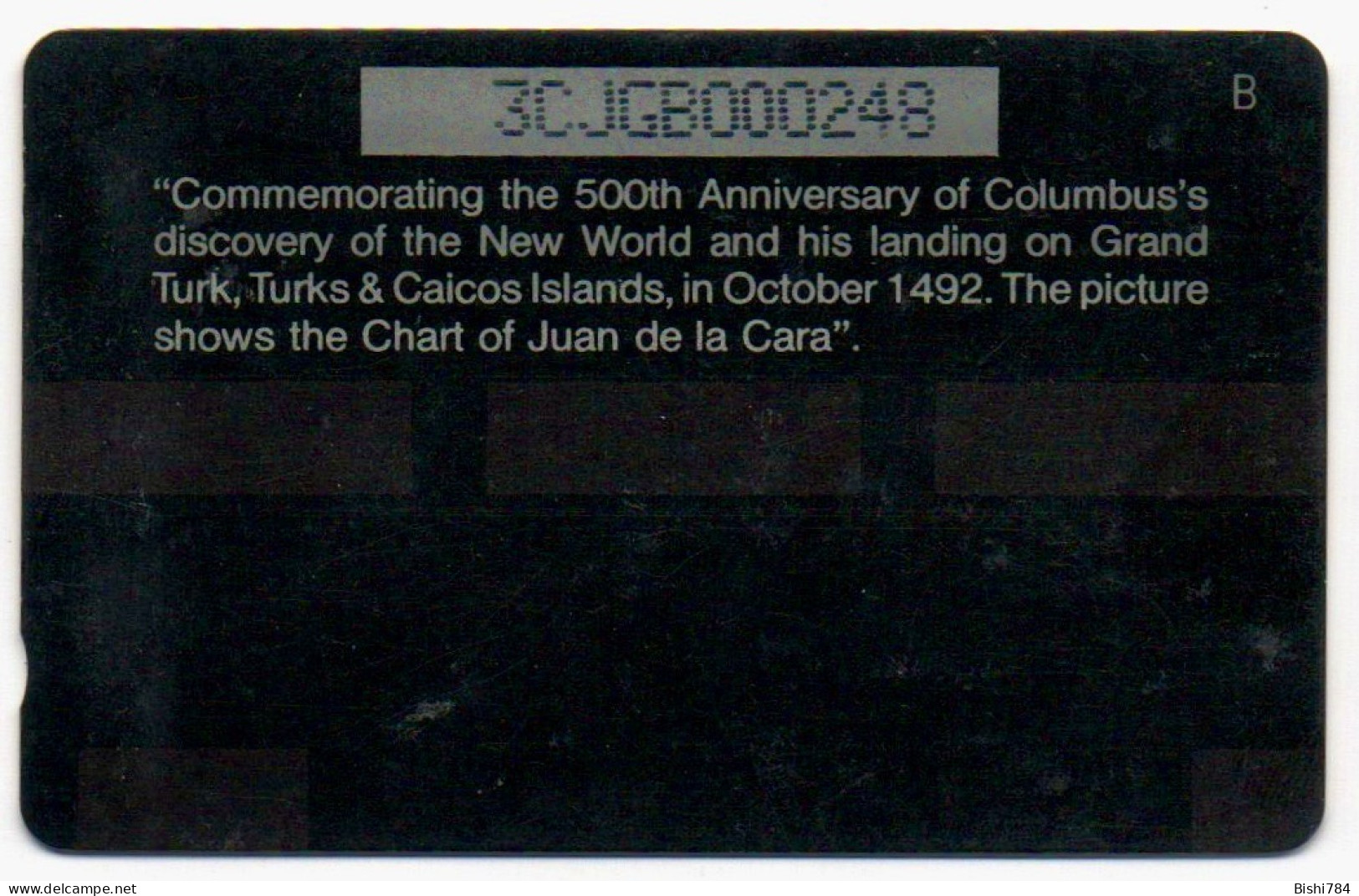 Turks & Caicos - Chart Of Juan De La Cara - 3CJGB - Turks And Caicos Islands