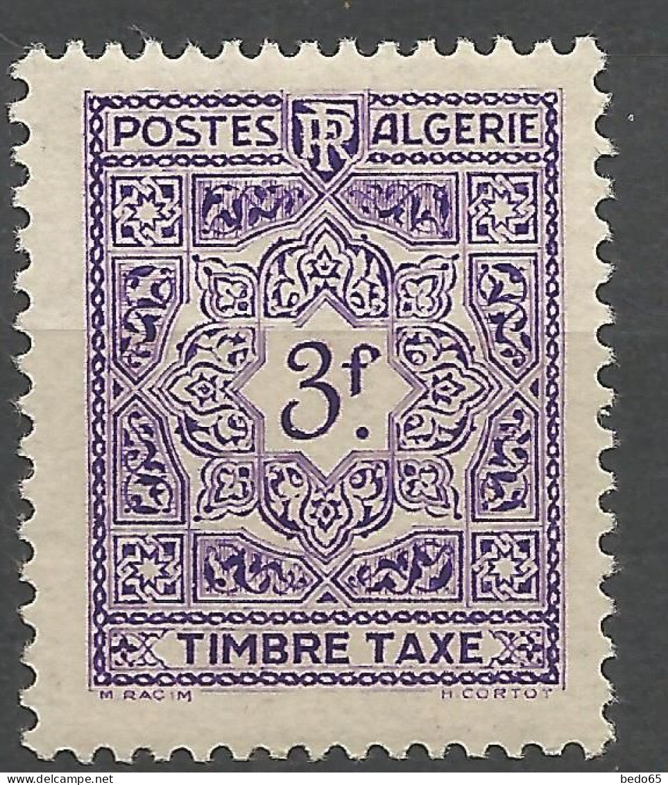 ALGERIE TAXE N° 40 NEUF**  SANS CHARNIERE  / Hingeless / MNH - Timbres-taxe