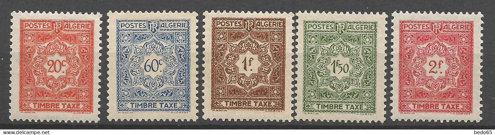 ALGERIE LOT  TAXE  NEUF**  SANS CHARNIERE  / Hingeless / MNH - Postage Due
