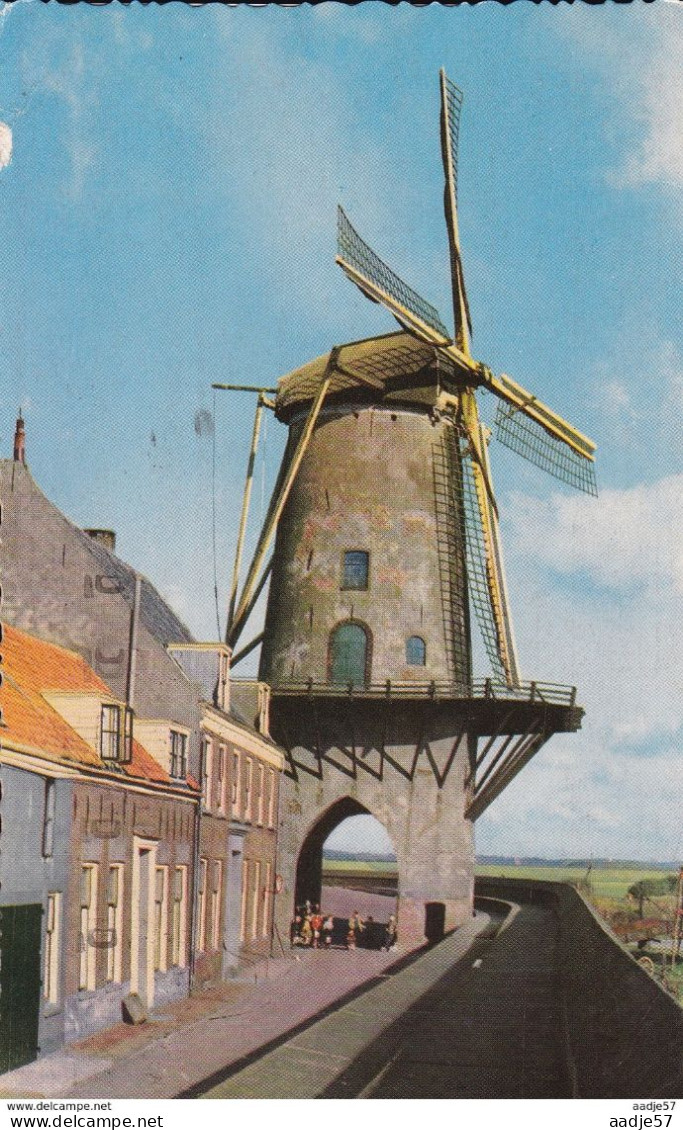 Nederland Holland Dutch Niederlände Molen Van Ruysdaal Wijk Bij Duurstede 1958 Spec Canc - Wijk Bij Duurstede