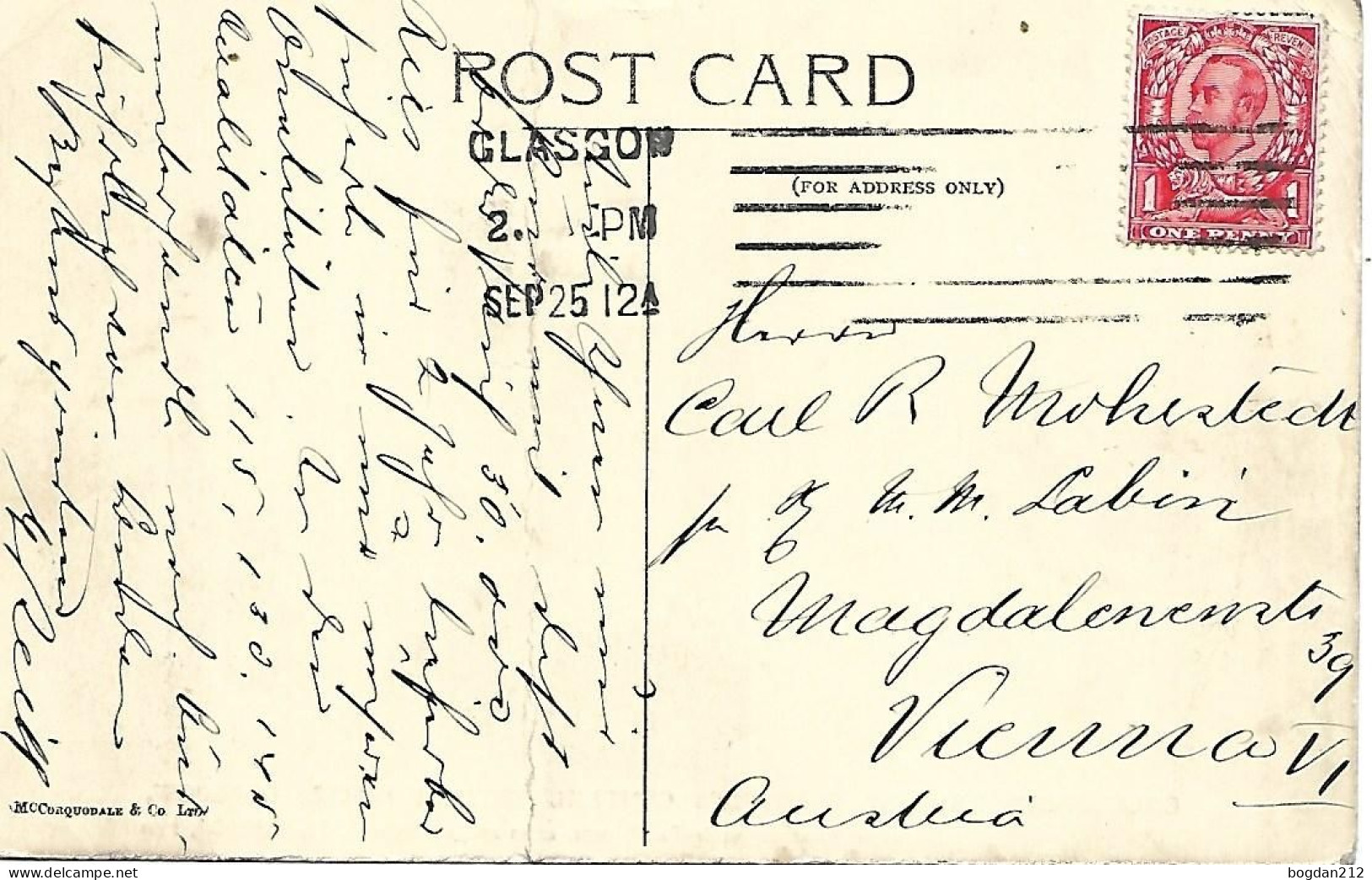 1910/20 - GLASGOW , Gute Zustand,  2 Scan - Lanarkshire / Glasgow