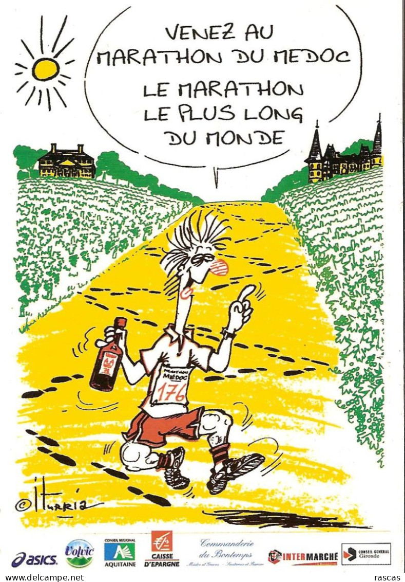 CPM - ATHLETISME - MARATHON DU MEDOC - LE MARATHON LE PLUS LONG DU MONDE - HUMOUR - Athlétisme