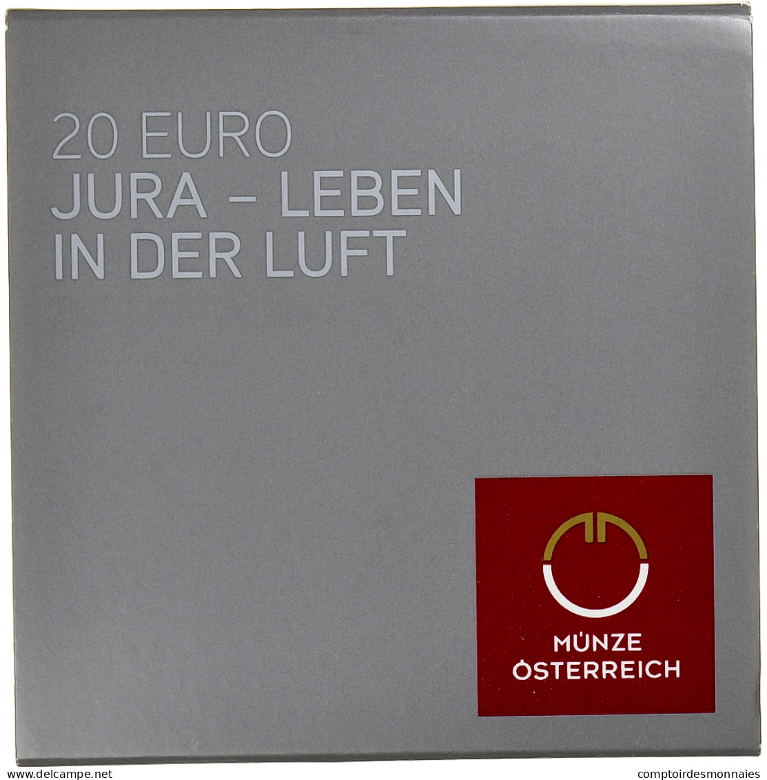 Autriche, 20 Euro, Jurassic, 2013, Proof, FDC, Argent - Austria