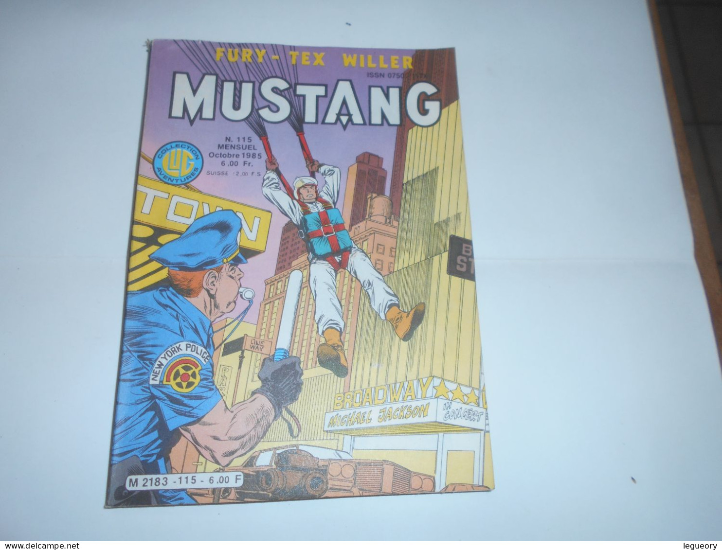 Mustang   Fury - Tex Willer   Mensuel  Octobre  1985 N° 115 - Mustang