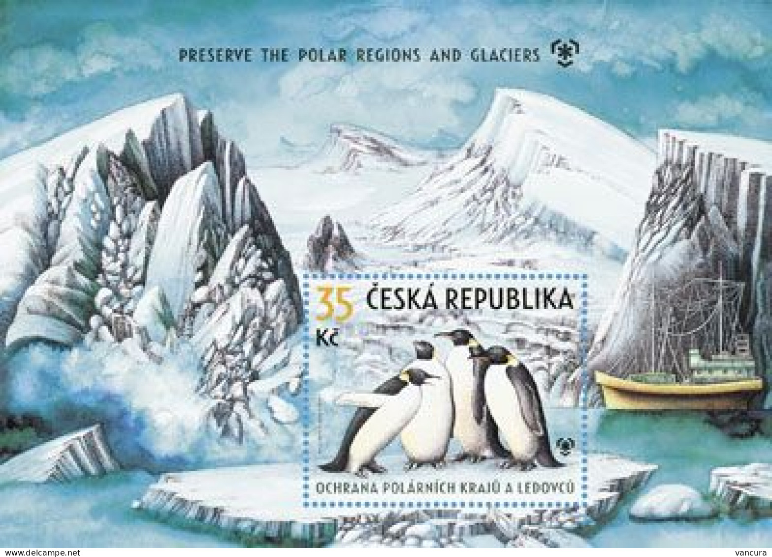 ** A 589 Czech Republic Polar Regions And Glacier Preservation 2009 - Penguins