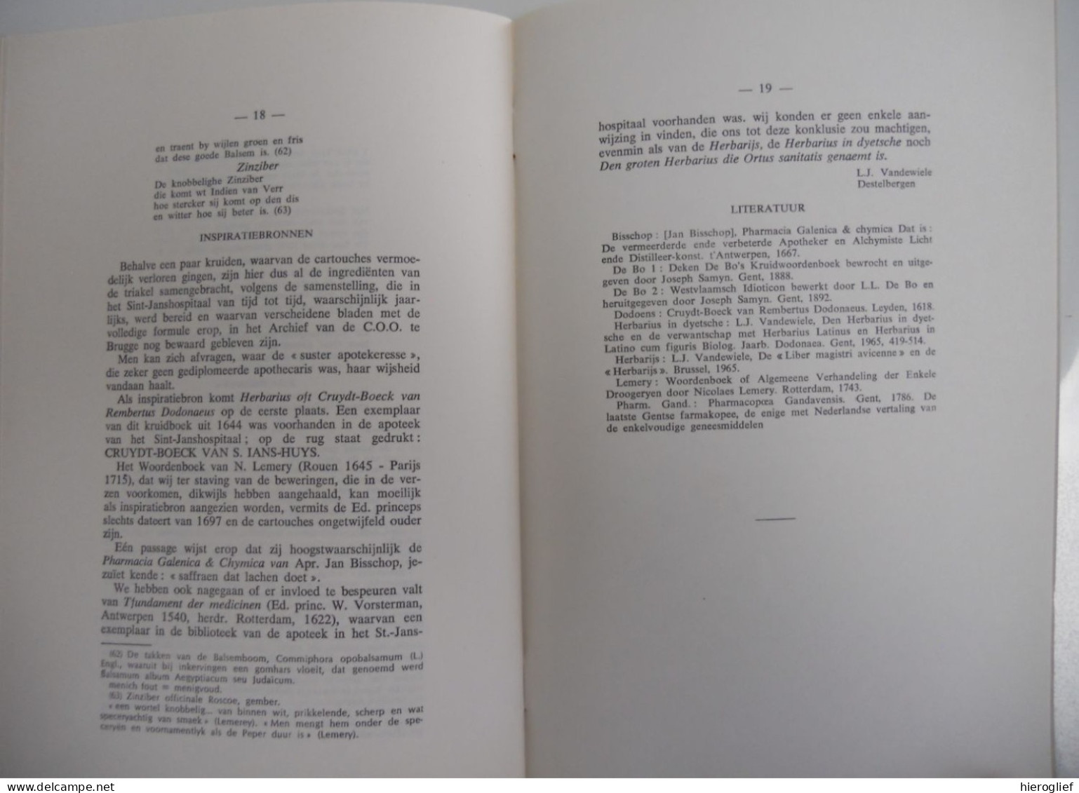 De Triakel In Verzen Uit Het Sint-Janshospitaal Te Brugge Door L.J. Vandewiele 1975-76 / Hospitaal Sint-Jan Kliniek - Histoire