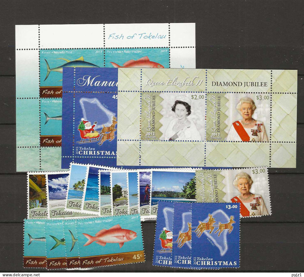 2012 MNH Tokelau Year Collection Postfris** - Tokelau
