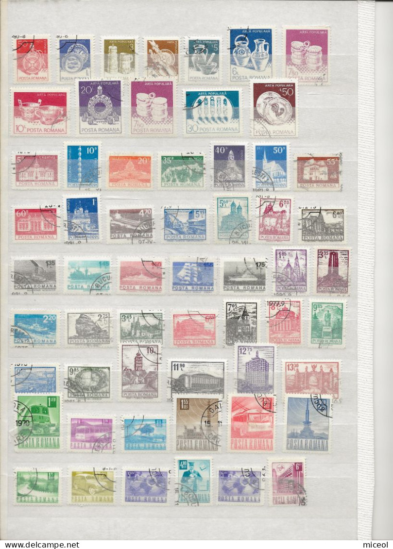 ROUMANIE - LOT DE PLUS DEC 100  TIMBRES - TOUS DIFFERENTS - Collections