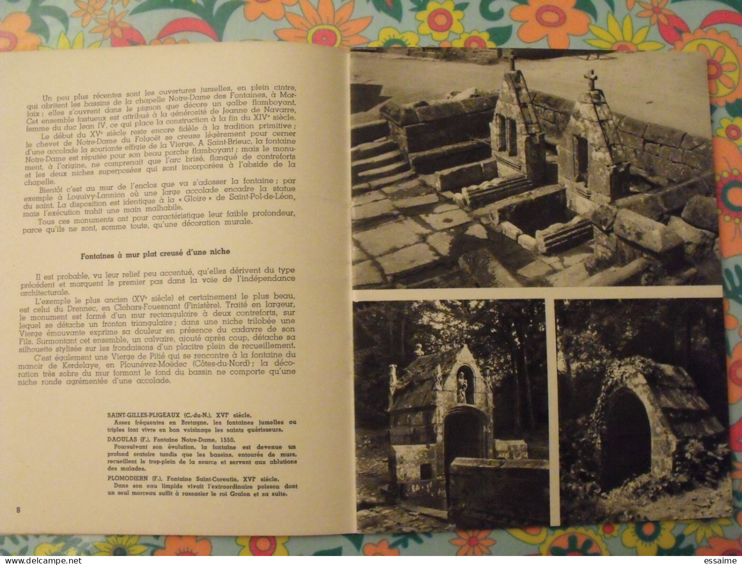 Fontaines sacrées. art breton II. Thomas-Lacroix. images de Bretagne de Jos le Doaré. 1957