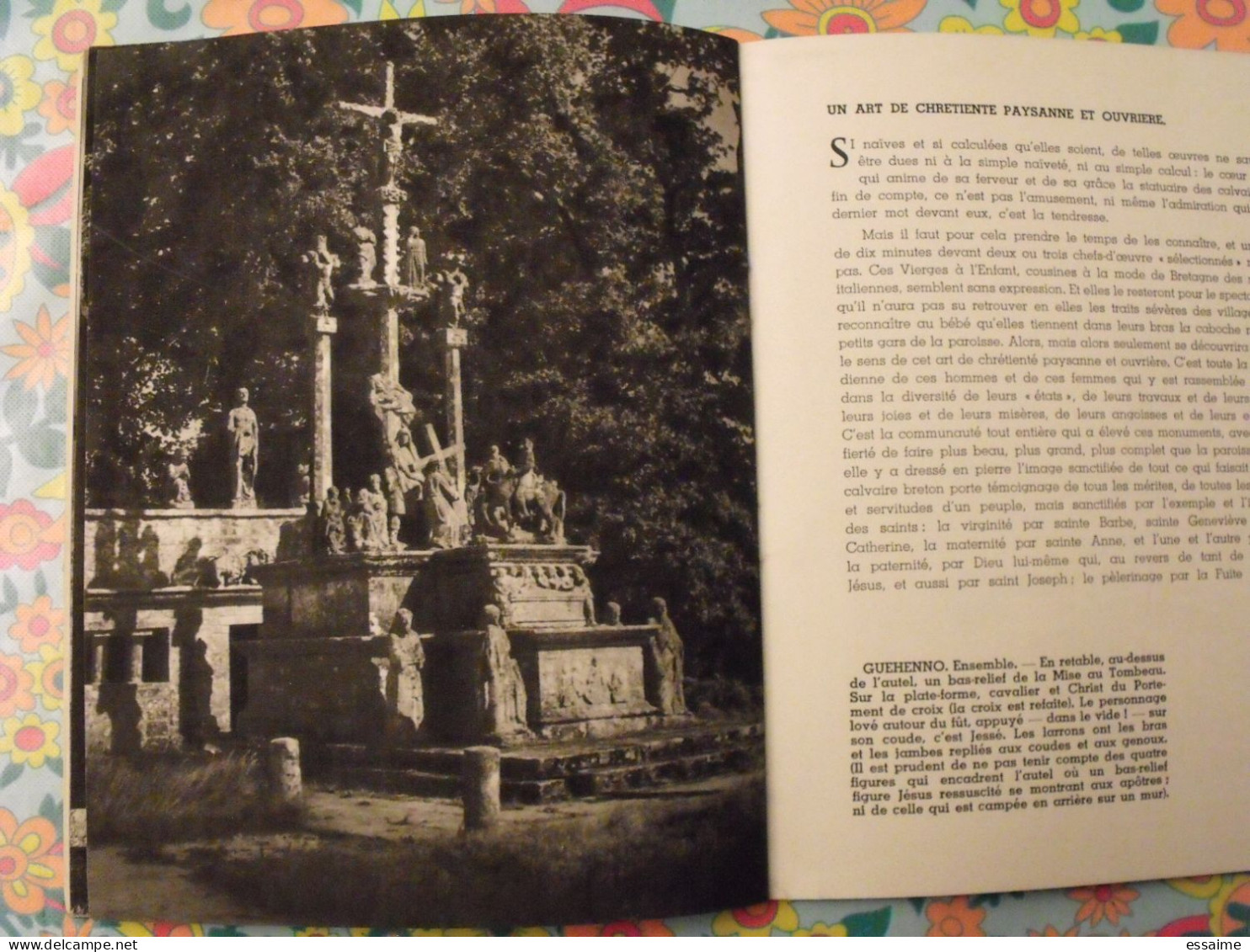 grands calvaires de Bretagne. Debidour. images de Jos le Doaré. 1957