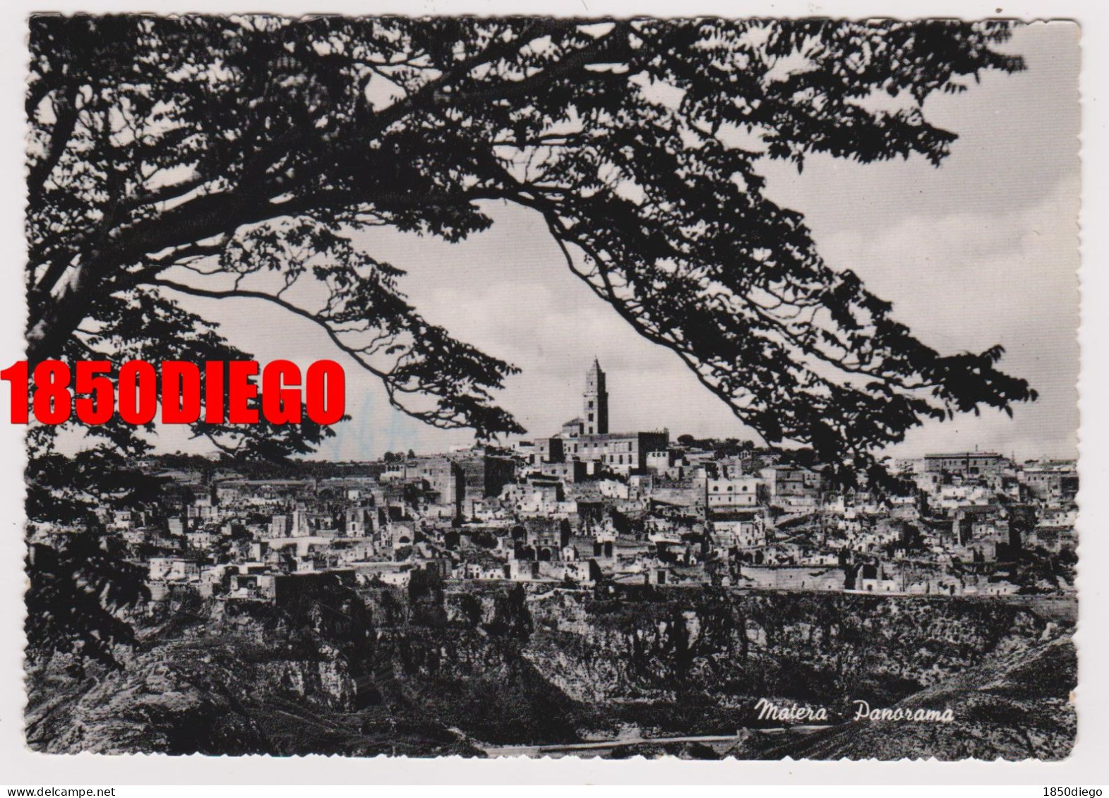 MATERA - PANORAMA   F/GRANDE VIAGGIATA  1957 - Matera