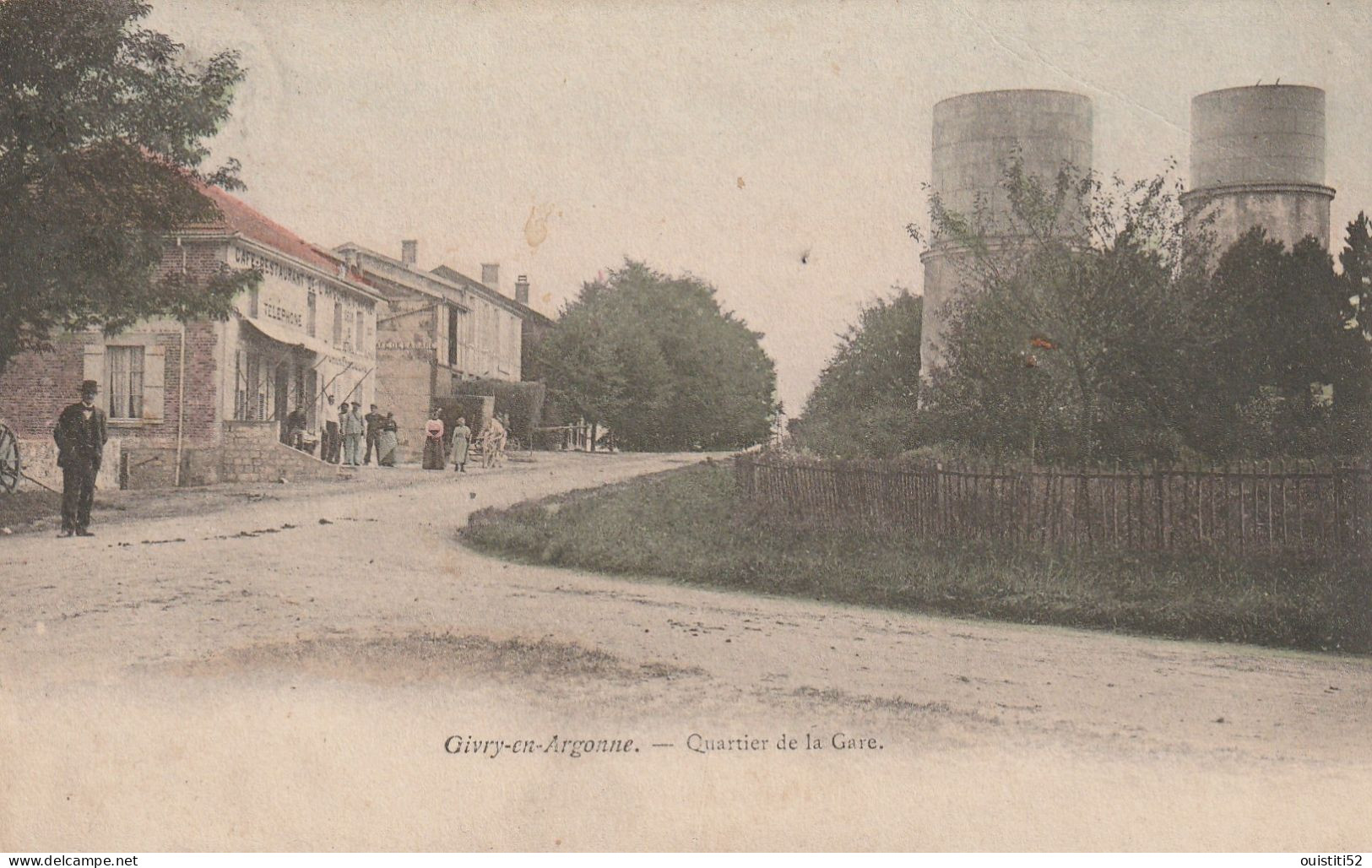 Givry Argognne Quartier Gare Chateau D  Eau Cafe Restaurant Animee - Givry En Argonne