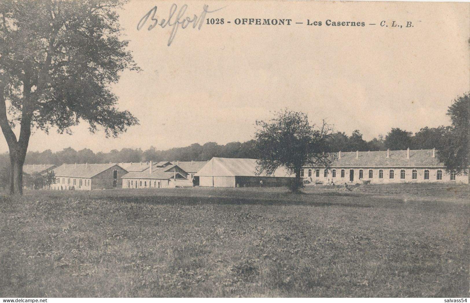 90) OFFEMONT : Les Casernes (1915) - Offemont