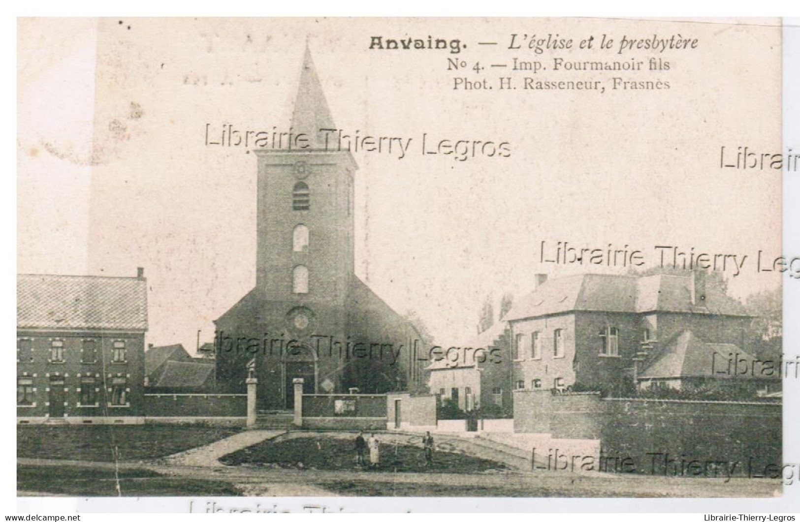 CPA  Anvaing L'église Et Le Presbytère - Frasnes-lez-Anvaing