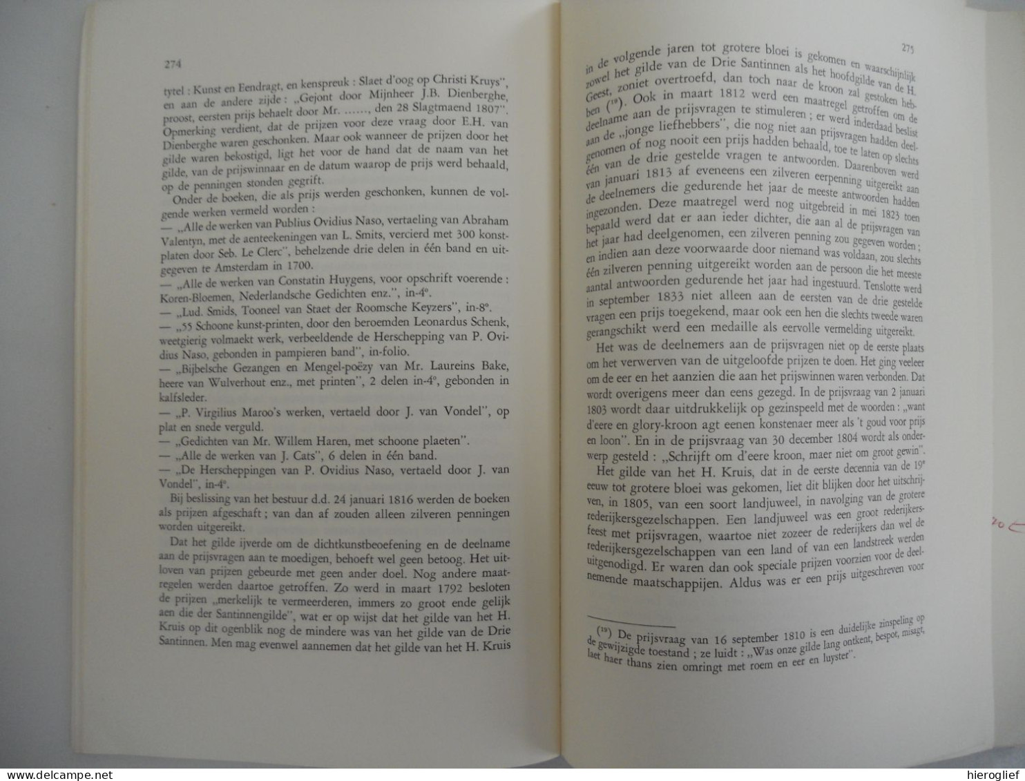 Het Rederijkers Gilde Van Het Heilig Kruis Te Sint-Michiels En Te Brugge Door A. Schouteet 1969 Vlaamse Academie - Histoire