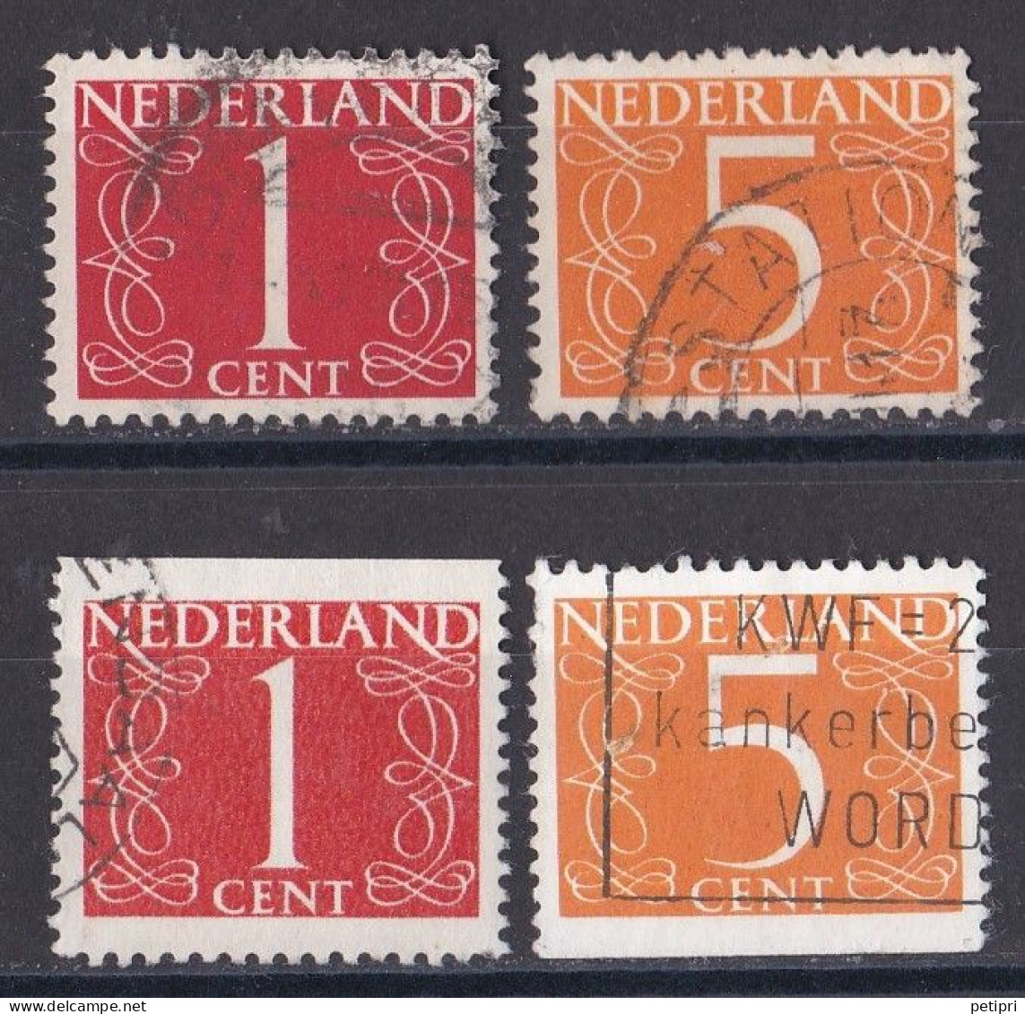 Pays Bas - 1930 - 1948 ( Wilhelmine )   Y&T  N ° 457  611  Oblitéré - Gebruikt