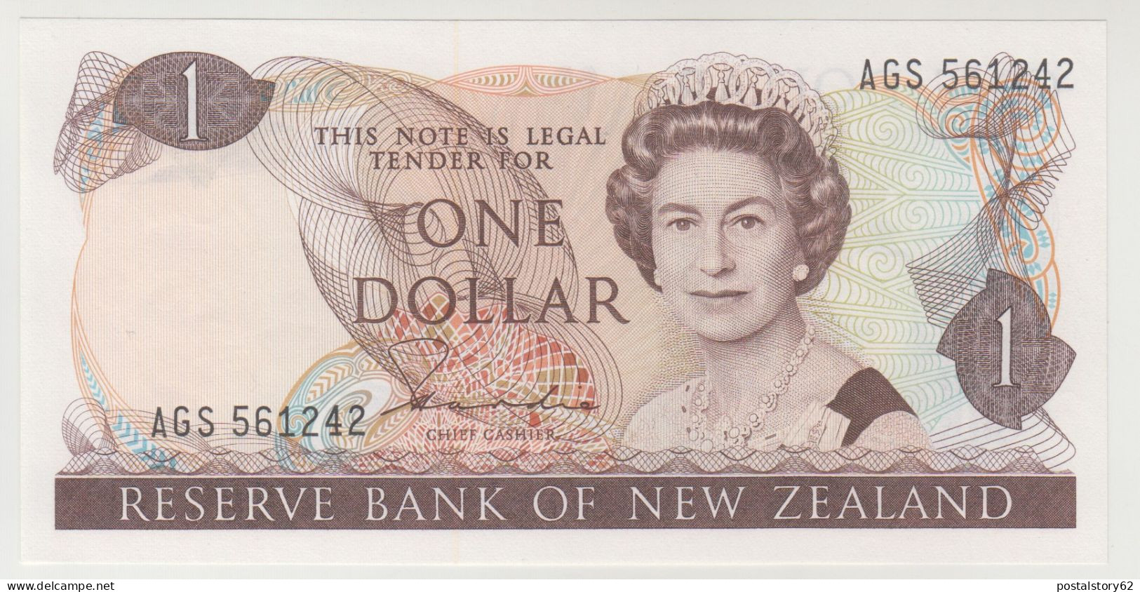 New Zeland Banconota One Dollar ( 1981 - 1985 ) Pick 169 A Unc. - Neuseeland