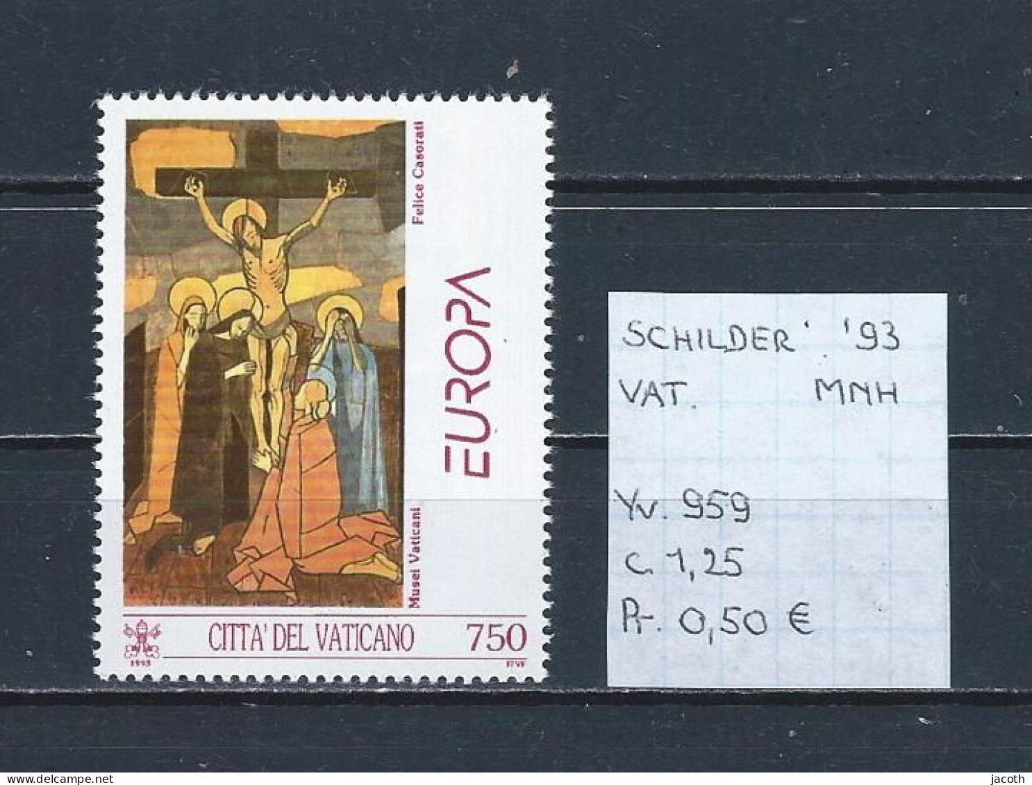 (TJ) Godsdienst - Religieuze Kunst - Vaticaan 1993 - YT 959 (postfris/neuf/MNH) - Cuadros