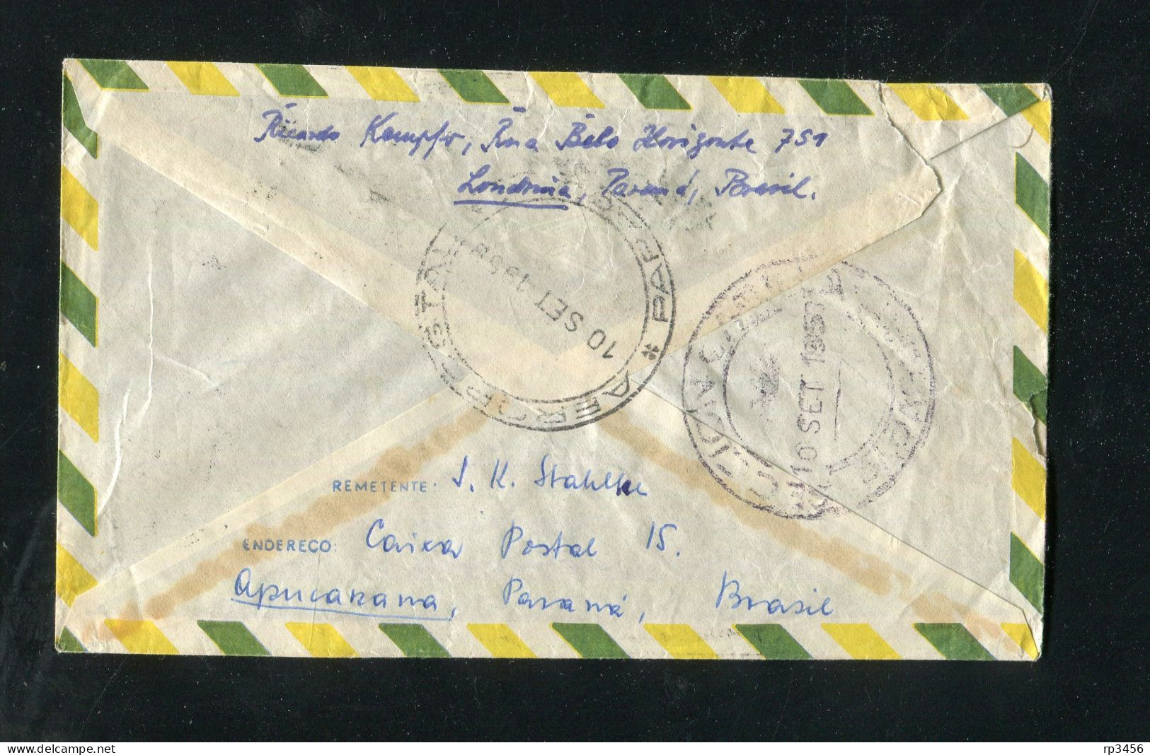 "BRASILIEN" 1959, Lupo-Brief Mit Int. MiF Nach Asuncion (2753) - Briefe U. Dokumente