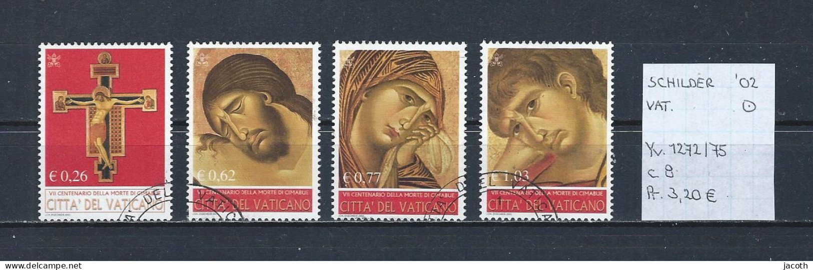 (TJ) Godsdienst - Religieuze Kunst - Vaticaan 2002 - YT 1272/75 (gest./obl./used) - Quadri