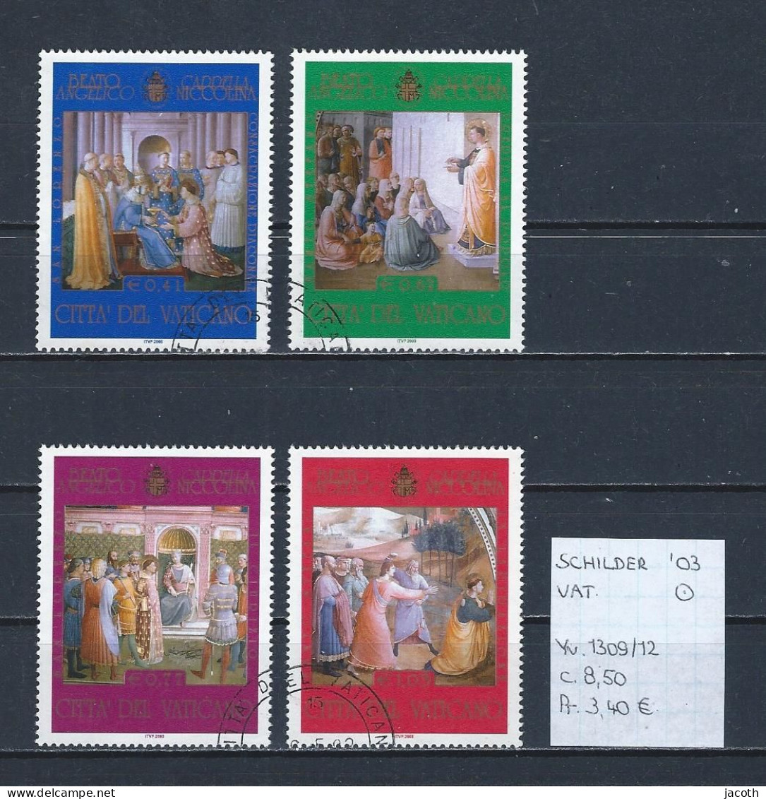 (TJ) Godsdienst - Religieuze Kunst - Vaticaan 2003 - YT 1309/12 (gest./obl./used) - Schilderijen