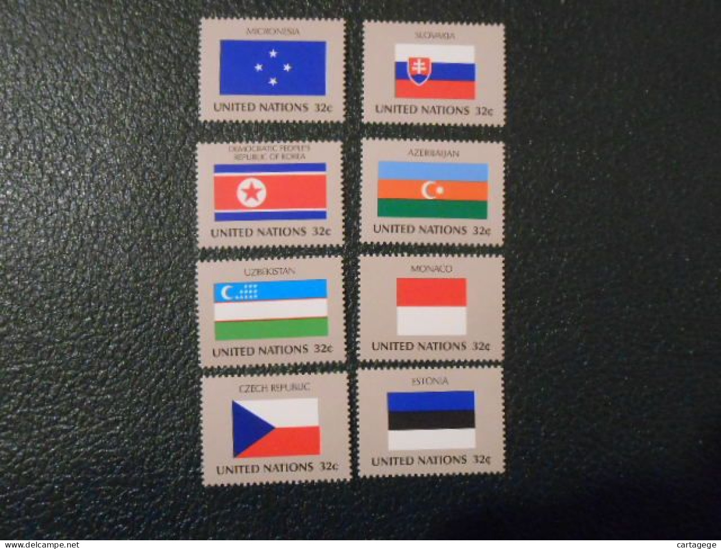 NATIONS-UNIES NEW-YORK YT 743/750 DRAPEAUX DES ETATS MEMBRES** - Unused Stamps