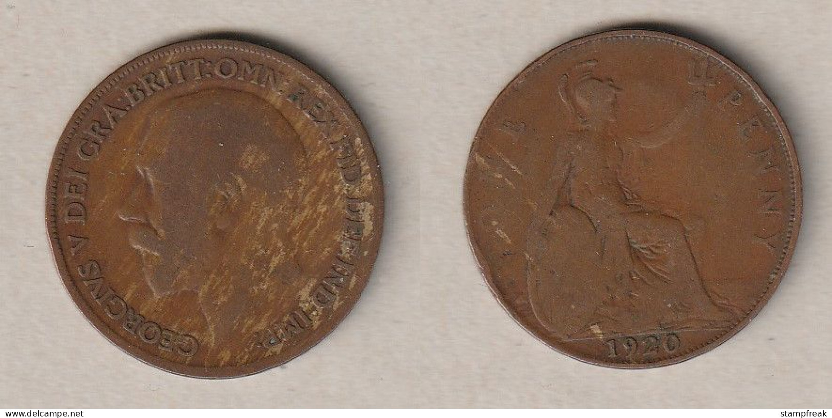01934) Grossbritannien, 1 Penny 1920, George V - Sonstige & Ohne Zuordnung