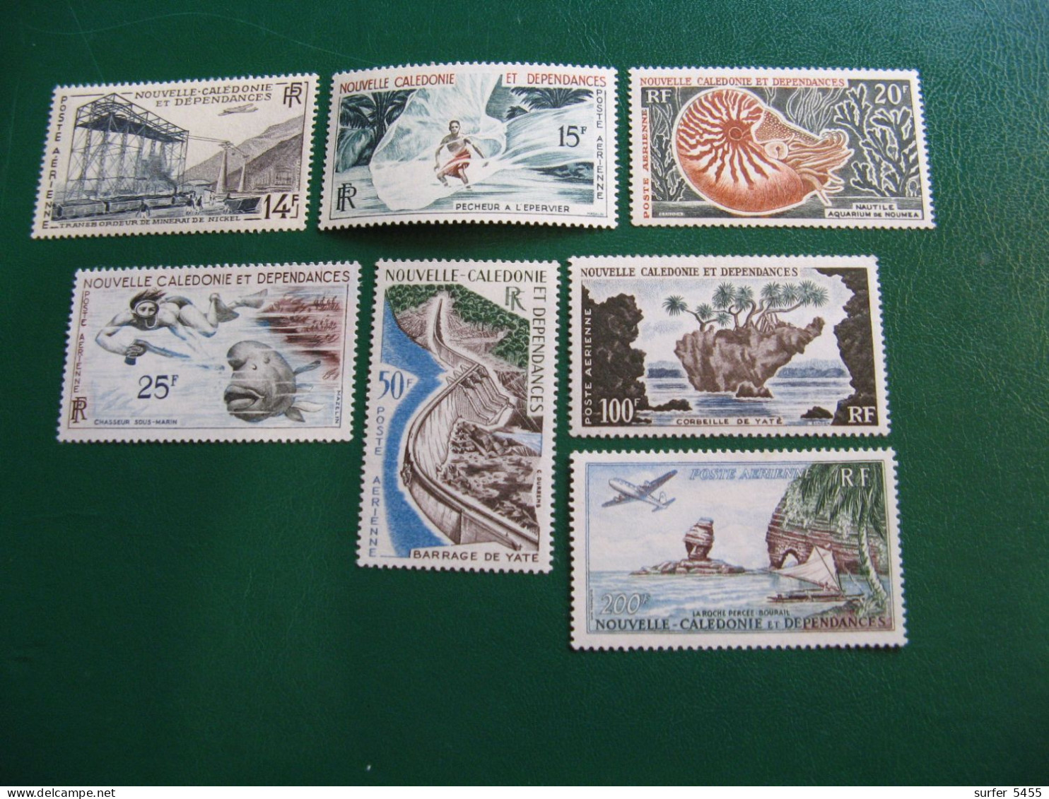 NOUVELLE CALEDONIE YVERT POSTE AERIENNE N° 66/72 TIMBRES NEUFS** LUXE - MNH - COTE 153,00 EUROS - Neufs
