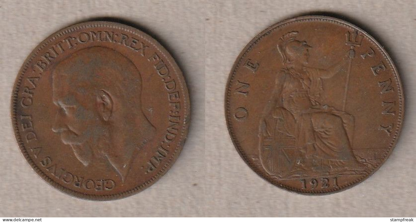 01951) Grossbritannien, 1 Penny 1921, George V - Andere & Zonder Classificatie