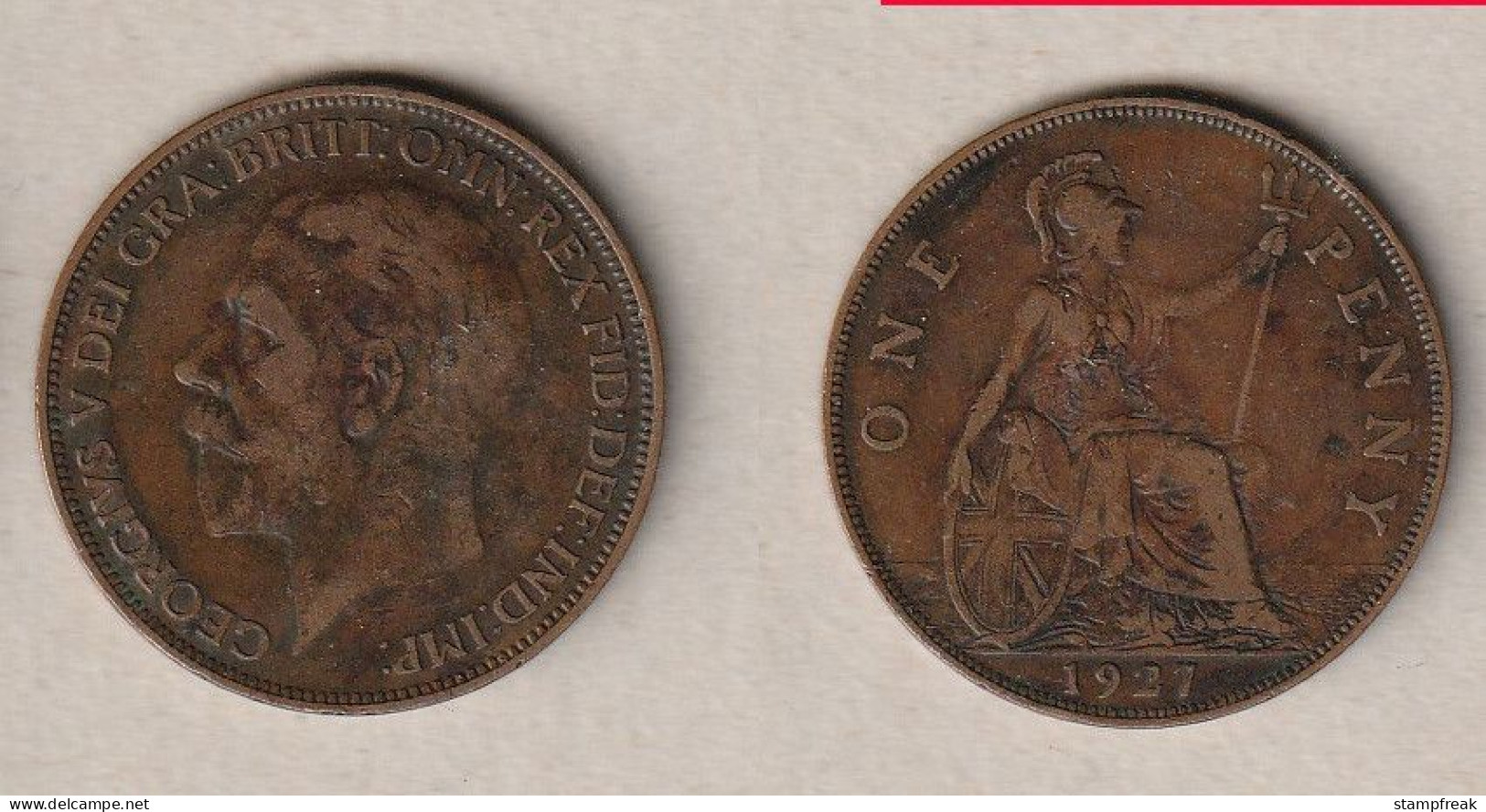 01924) Grossbritannien, 1 Penny 1927, George V - Autres & Non Classés