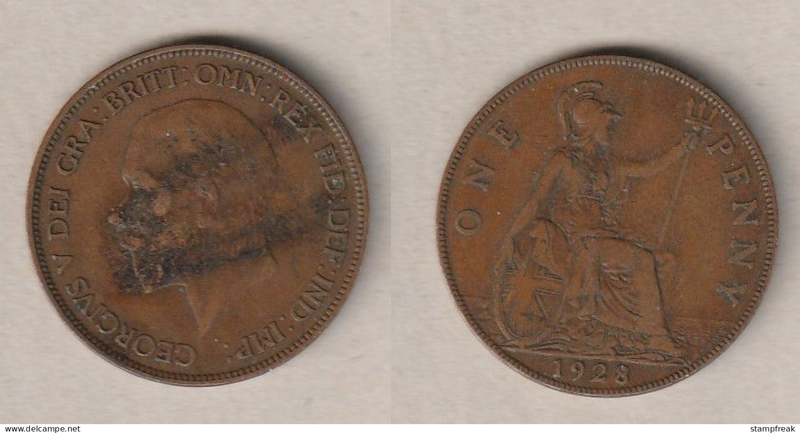 01948) Grossbritannien, 1 Penny 1928, George V - Sonstige & Ohne Zuordnung