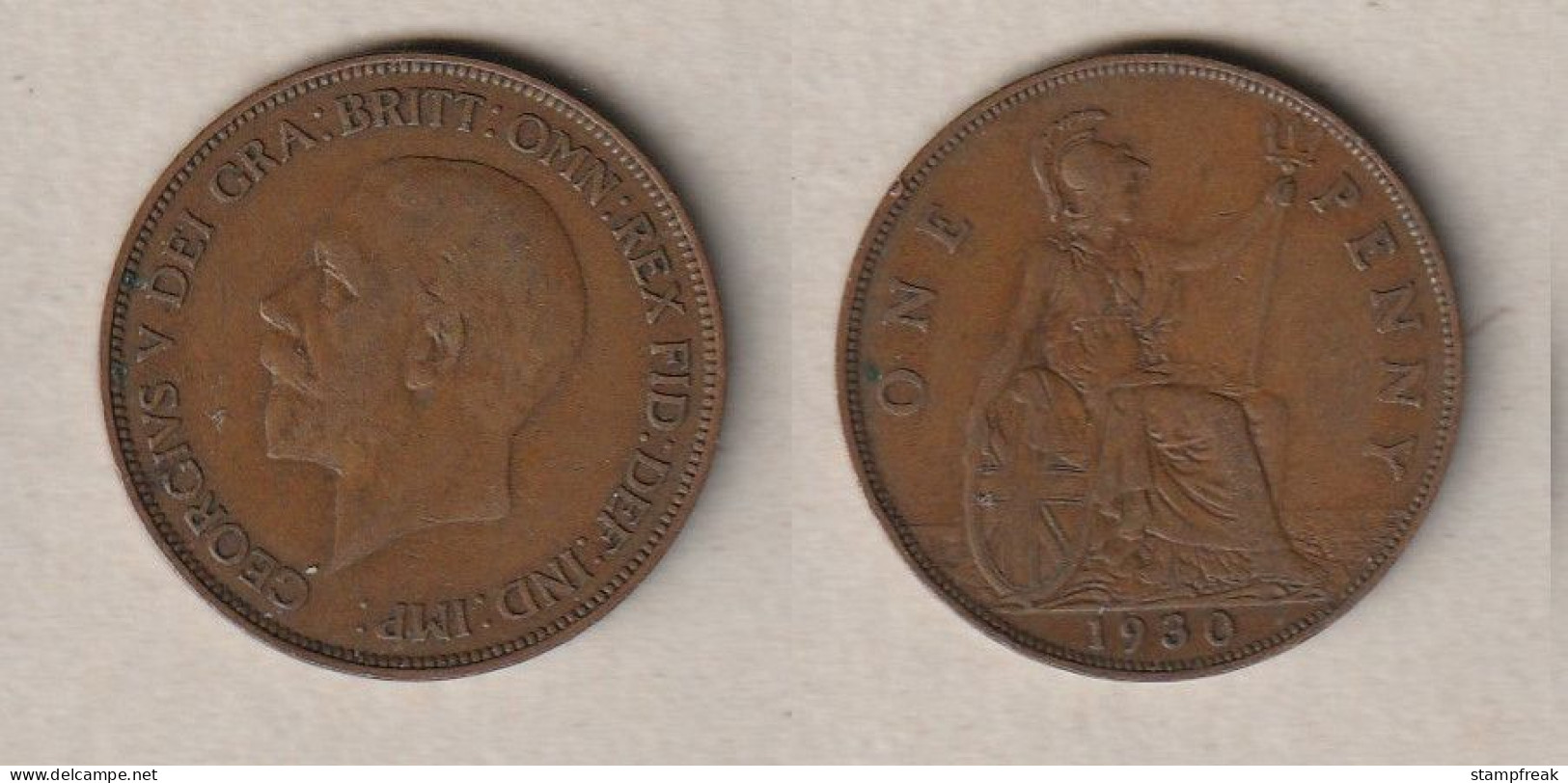 01941) Grossbritannien, 1 Penny 1930, George V - Altri & Non Classificati