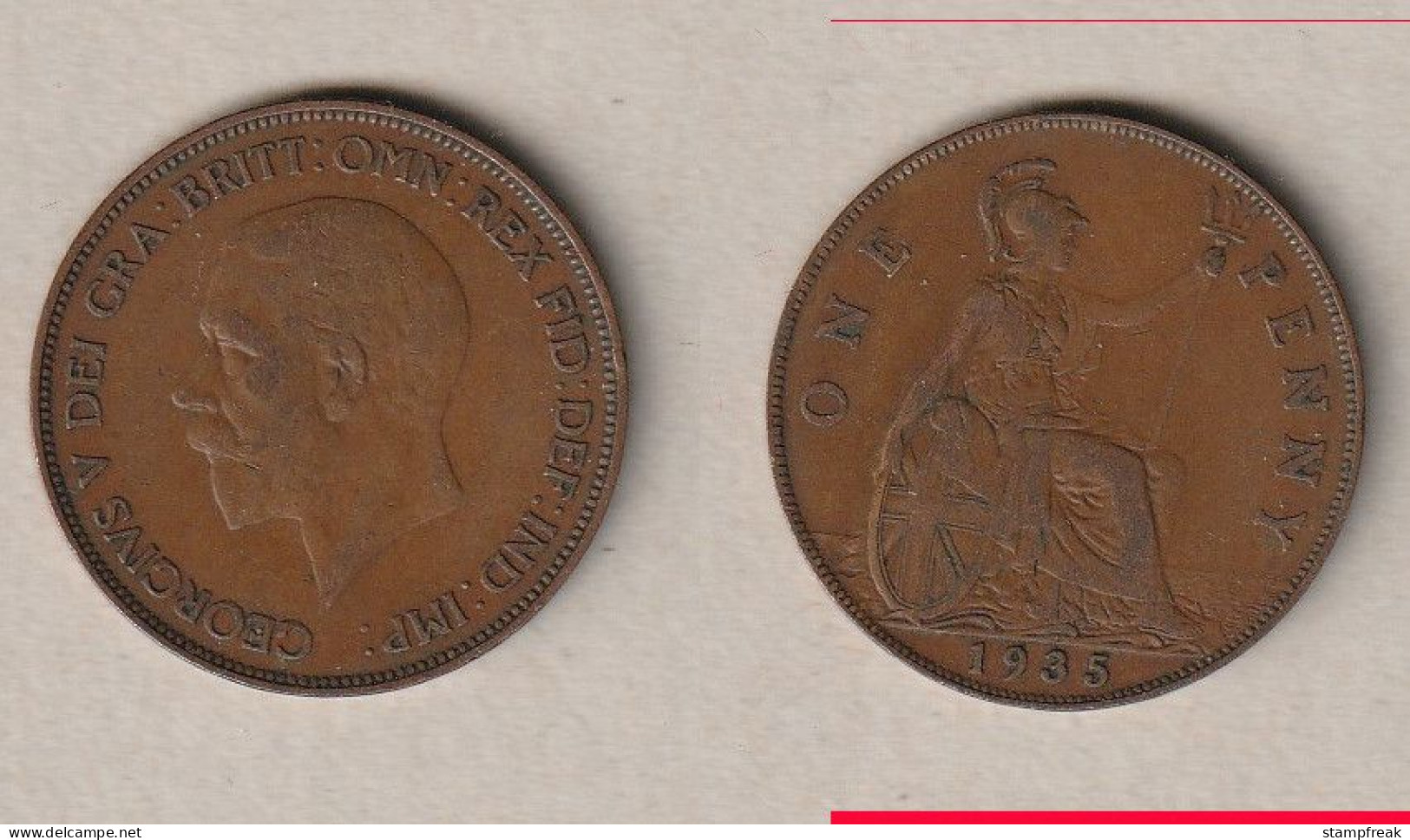 01931) Grossbritannien, 1 Penny 1935, George V - Altri & Non Classificati