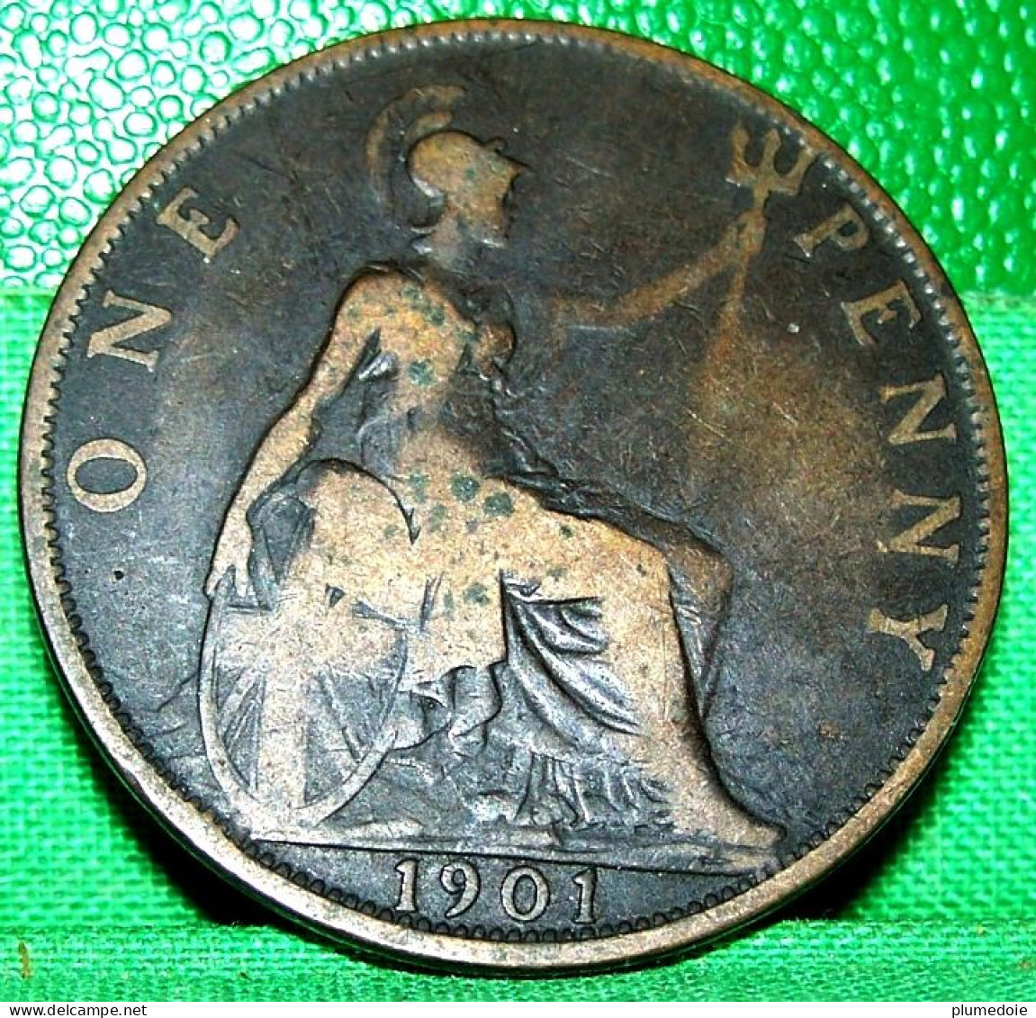 Grande-Bretagne , ONE PENNY , 1901 , REINE VICTORIA  , Old Head Coin - D. 1 Penny