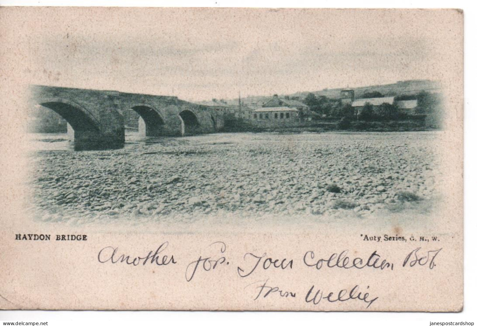 HAYDON BRIDGE WITH GOOD HAYDON BRIDGE POSTMARK - 1903 - NORTHUMBERLAND - Autres & Non Classés