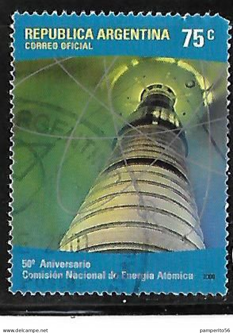 ARGENTINA - AÑO 2000 - 50º Aniversario De La Comisión Nacional De Energía Atómica. - Usati