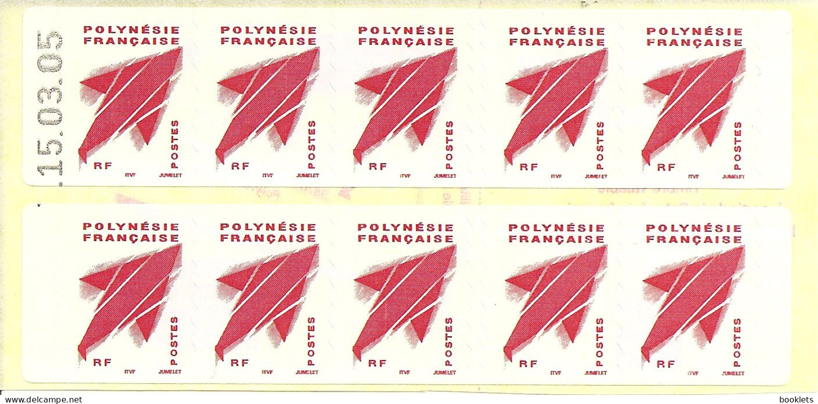 POLYNESIA, 2005, Booklet / Carnet 8  Marara Red, 10x TVP, Daté 15.03.05 - Carnets