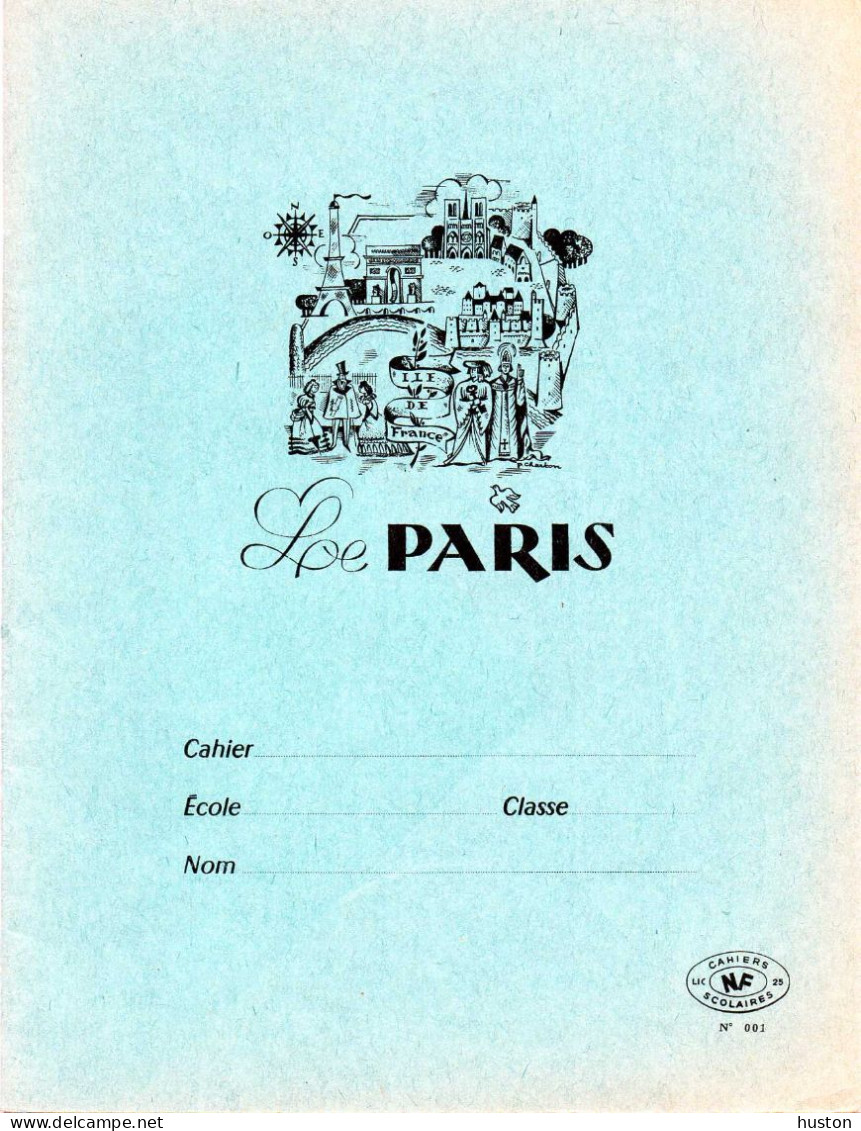 Cahier Grands Carreaux Vierge "Le Paris" - Papierwaren