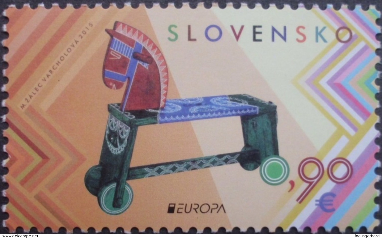 Slowakei      Historisches Spielzeug    Europa Cept   2015  ** - 2015