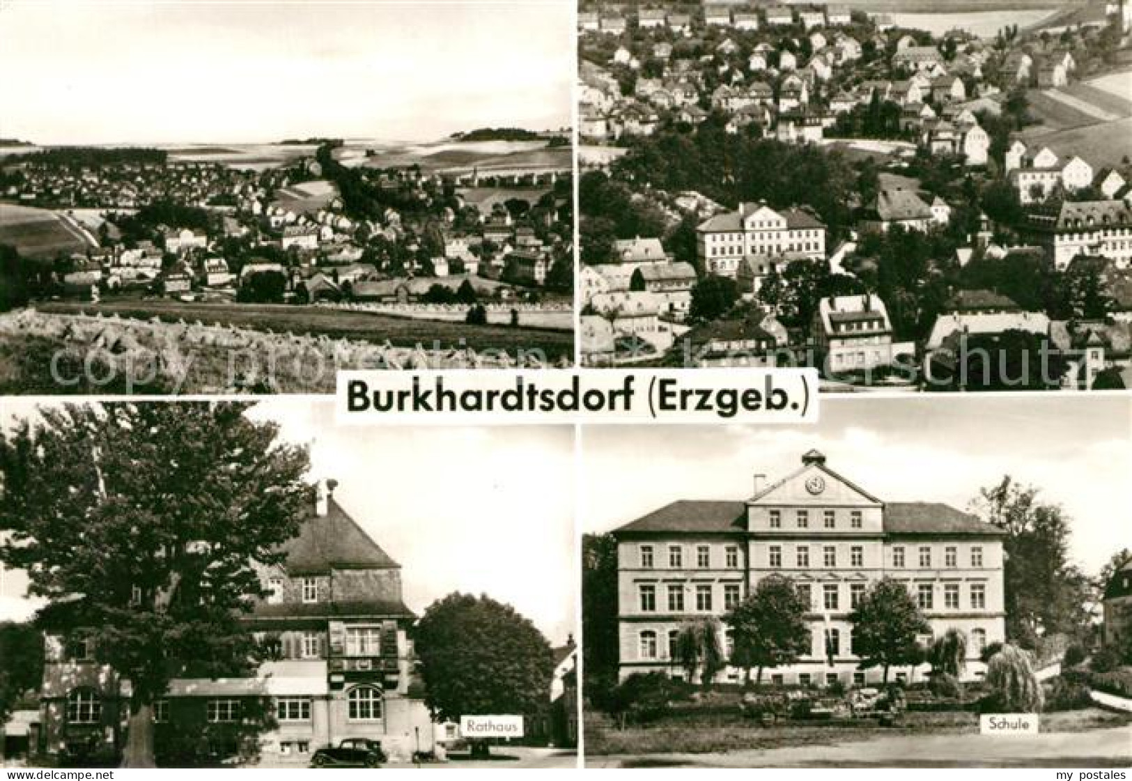 43347505 Burkhardtsdorf Rathaus Schule Stadtpanorama Burkhardtsdorf - Burkhardtsdorf