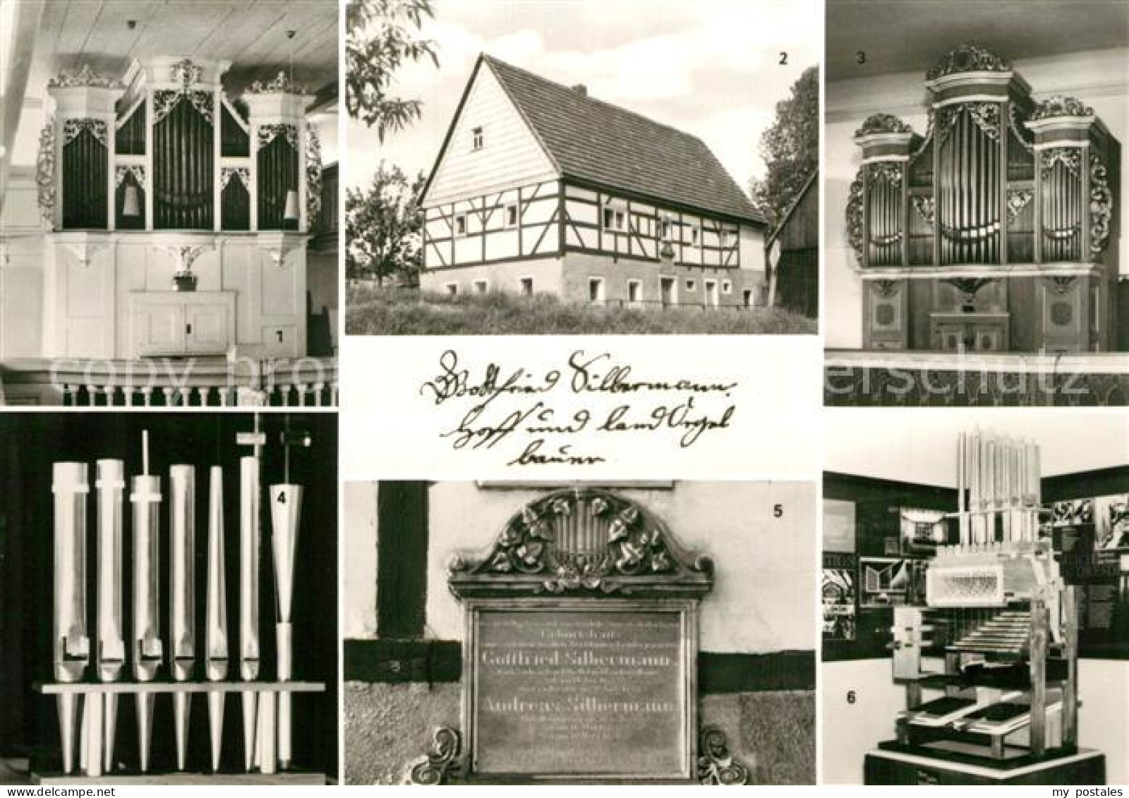 43347487 Frauenstein Brand-Erbisdorf Originalunterschrift Orgelbauer Silbermann  - Brand-Erbisdorf