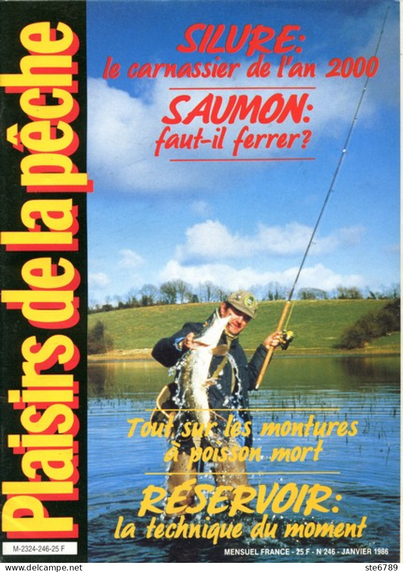 PLAISIRS DE LA PECHE N° 246 De 1986 Silure Saumon - Jagen En Vissen